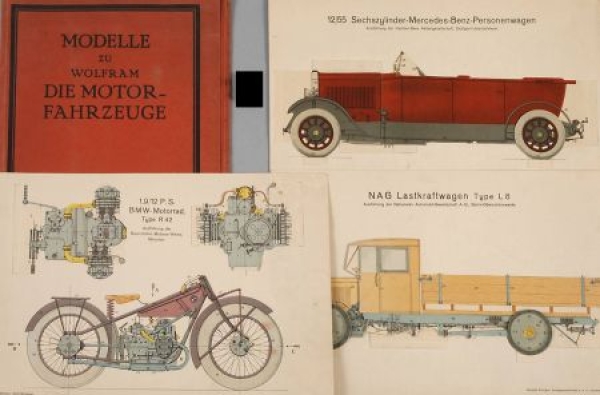 Wolfram "Die Motorfahrzeuge" Vehiclehistory 1928 with Modelmap (6236)